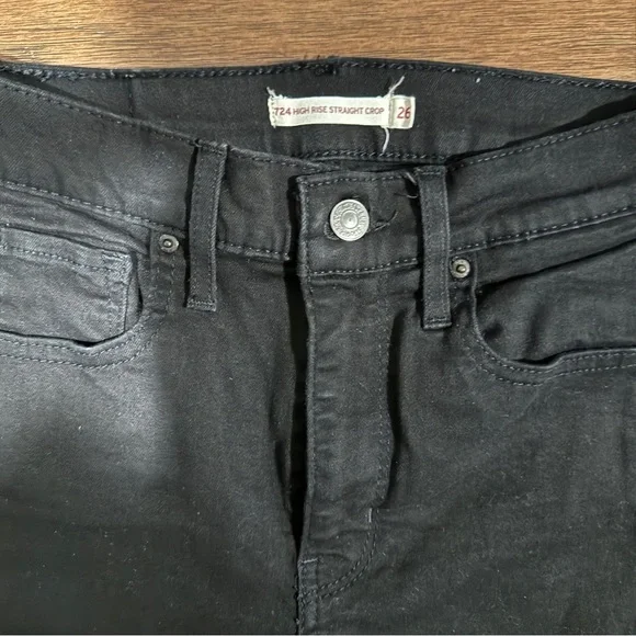 Levis 724 black jeans - Picture 2 of 3